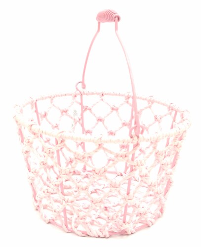 HD Designs Paper Wrapped Wire Basket - Pink Perspective: left