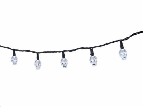 Holiday Home® 20 LED Skull Lights Set - White Perspective: left