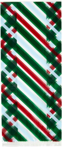 Holiday Home™ Striped Treat Bags - Green/Red Perspective: left