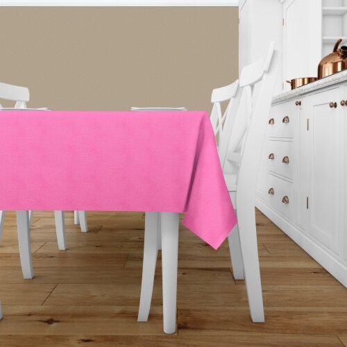 Bardwil Valentine’s Day Vinyl Tablecloth Set - Pink Perspective: left