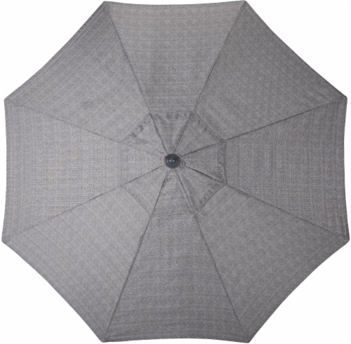 HD Designs Outdoors Ventura Fabric Umbrella - Gray Perspective: left