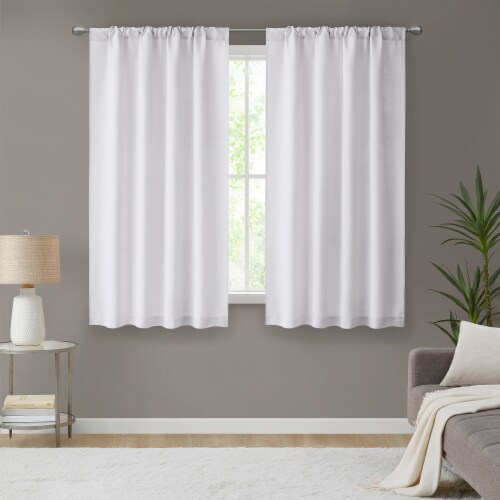 HD Designs® Besset Light Filtering Window Panel - White Perspective: left