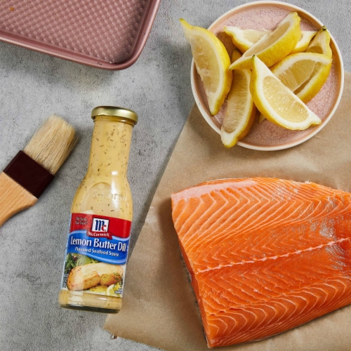 McCormick® Lemon Butter Dill Flavored Seafood Sauce Perspective: left