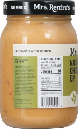 Mrs. Renfro's® Nacho Cheese Sauce Dip Perspective: left