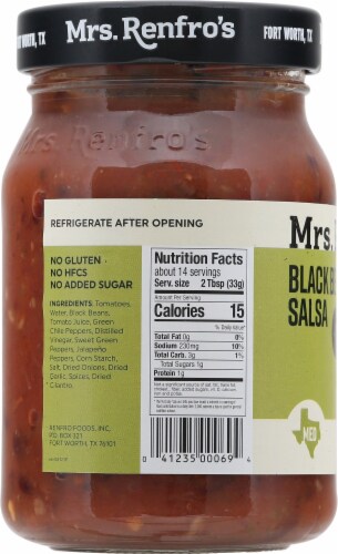 Mrs. Renfro's® Medium Black Bean Salsa Perspective: left