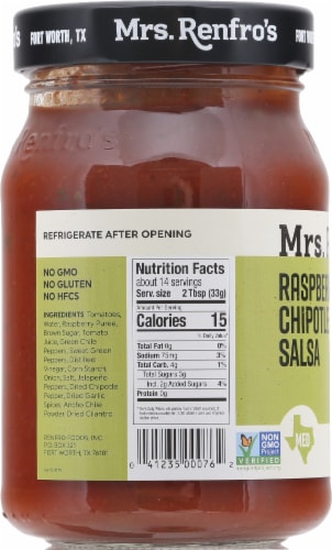 Mrs. Renfro's® Raspberry Chipotle Salsa Perspective: left
