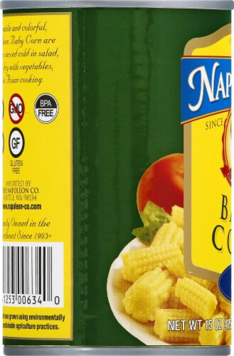 Napolean Cut Baby Corn Perspective: left