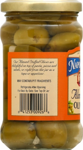 Napolean Almond Stuffed Olives Perspective: left