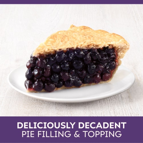 Duncan Hines Comstock More Fruit Blueberry Pie Filling And Topping Perspective: left