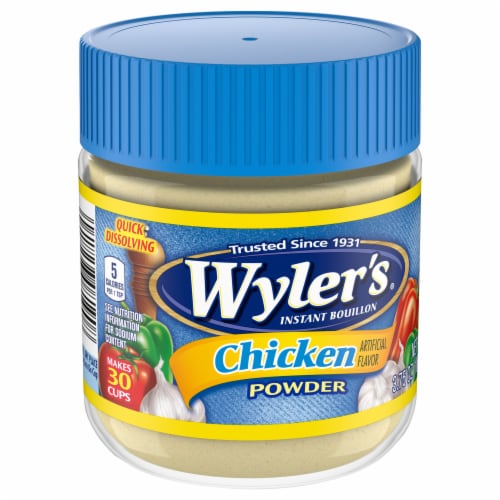Wylers Instant Bouillon Chicken Flavored Bouillon Powder Perspective: left