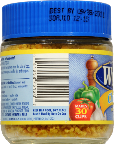 Wyler's Chicken Granules Perspective: left