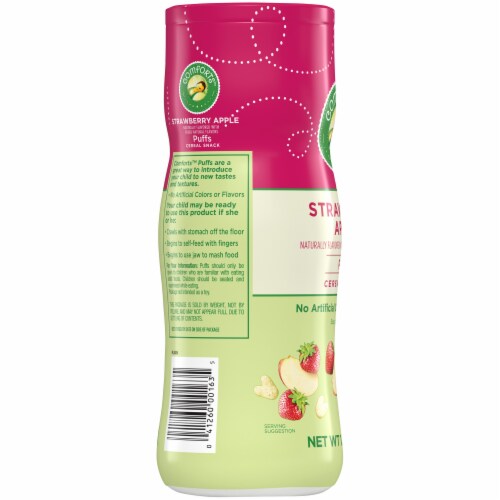 Comforts™ Strawberry Apple Puffs Cereal Snack Perspective: left