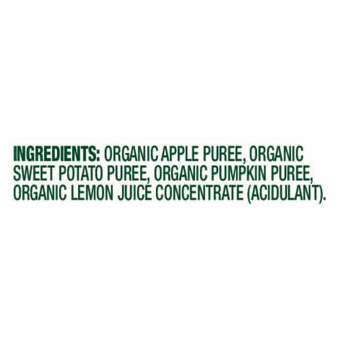 Simple Truth Organic® Apple Sweet Potato Pumpkin Stage 2 Baby Food Puree Perspective: left