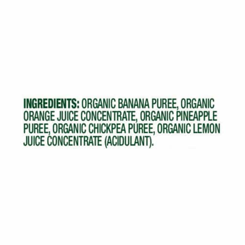 Simple Truth Organic® Banana Orange Pineapple Chickpea Stage 2 Baby Food Puree Perspective: left