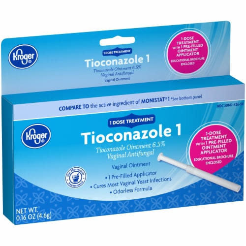 Kroger® Tioconazole 1 Antifungal Ointment Perspective: left