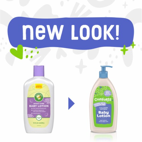 Comforts™ Oatmeal Baby Lotion BIG Deal! Perspective: left