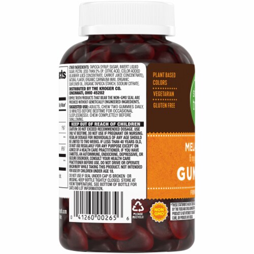 Simple Truth™ Blackberry Melatonin Gummies Perspective: left