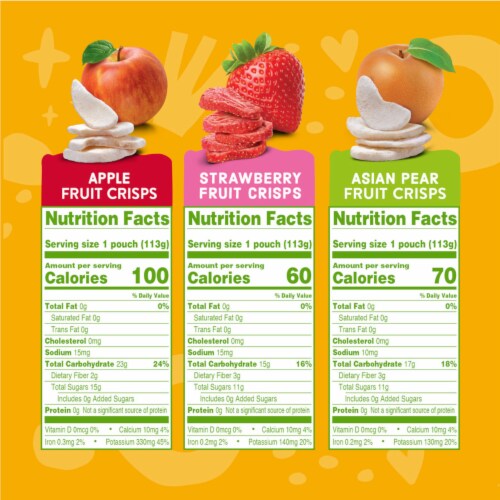 Comforts Fruit Crisps Variety Pack BIG Deal! Perspective: left