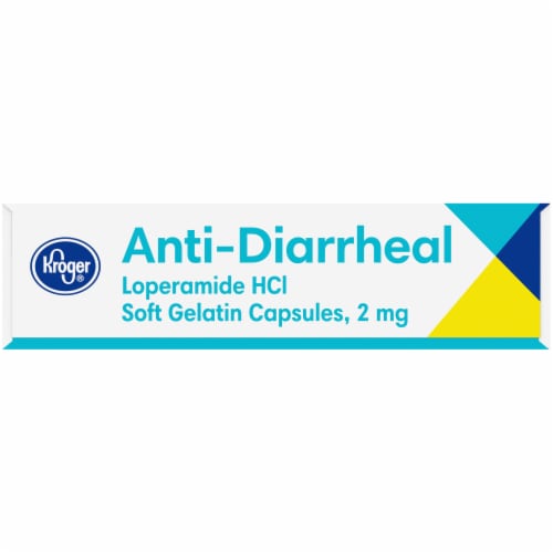 Kroger® Anti-Diarrheal Loperamide Softgels 2mg Perspective: left