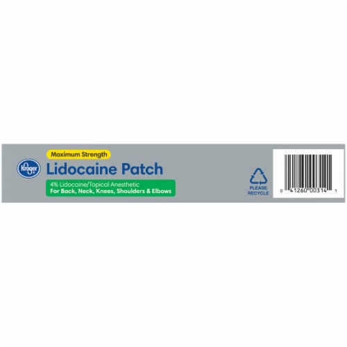 Kroger® Maximum Strength Lidocaine Patch Perspective: left