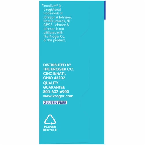 Kroger® Anti-Diarrheal + Anti-Gas Caplets Perspective: left