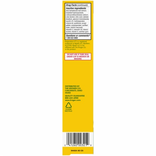 Kroger® Hemorrhoidal Cream Perspective: left