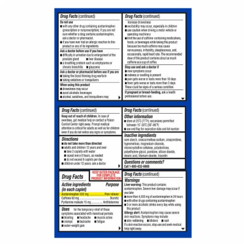 Kroger® Maximum Strength Menstrual Complete Pain Reliever Caplets Perspective: left