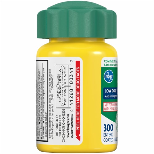 Kroger® Low Dose Coated Aspirin Tablets 81mg Perspective: left