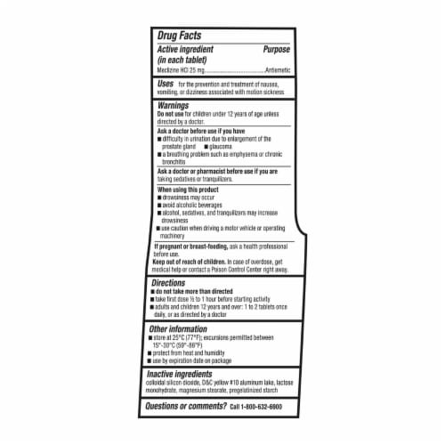 Kroger® Motion Sickness Relief Perspective: left