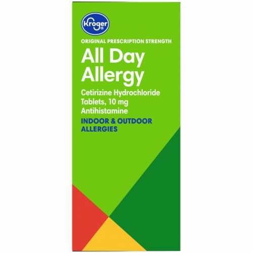 Kroger® All Day Allergy Antihistamine Tablets 10mg Perspective: left