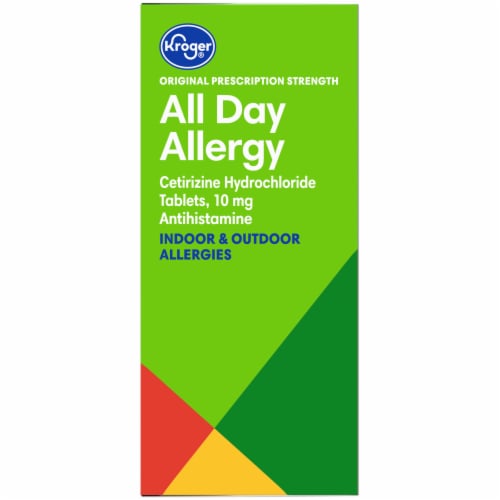 Kroger® All Day Allergy Antihistamine Tablets 10mg Perspective: left