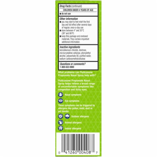 Kroger® 24 Hour Allergy Relief Nasal Spray Bottle Perspective: left