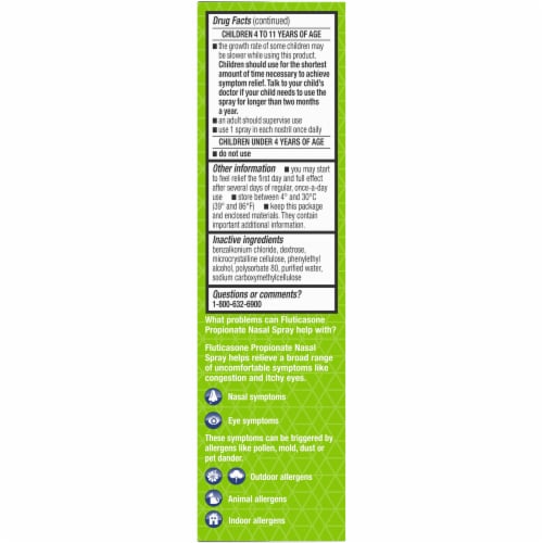 Kroger® 24 Hour Allergy Relief Nasal Spray Bottle Perspective: left