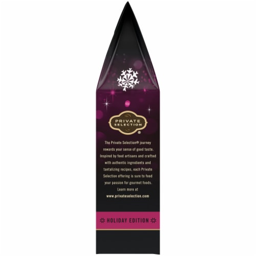 Private Selection® Dark Chocolate Peppermint Bark Holiday Candy Bar Perspective: left