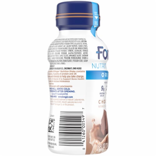 Kroger® Fortify Original Chocolate Nutrition Protein Shake Perspective: left