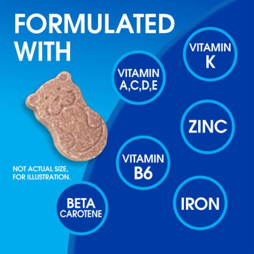 Kroger® Kids' Health Complete Animal Shaped Tablet Vitamins Perspective: left