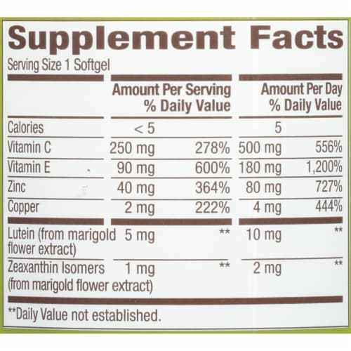 Kroger® VisionShield Advanced Eye Health Softgels Perspective: left