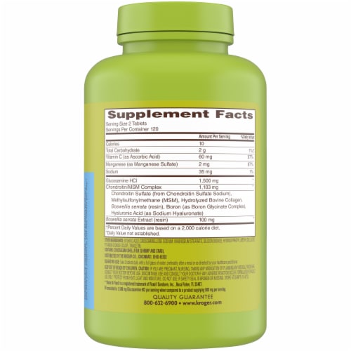 Kroger® 3X Glucosamine Chondroitin BIG Deal! Perspective: left
