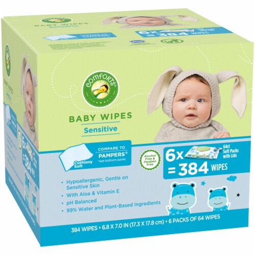 Comforts™ Sensitive Baby Wipes Perspective: left