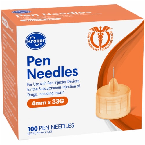 Kroger® 4mm x 33G Pen Needles Perspective: left