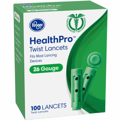 Kroger® HealthPro™ 26 Gauge Twist Lancets Perspective: left
