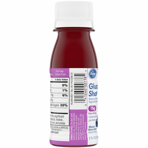 Kroger® Mixed Berry Flavored Glucose Shot Perspective: left