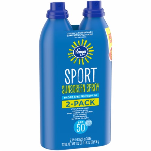 Kroger® Sunscreen Spray SPF 50 Twin Pack Perspective: left