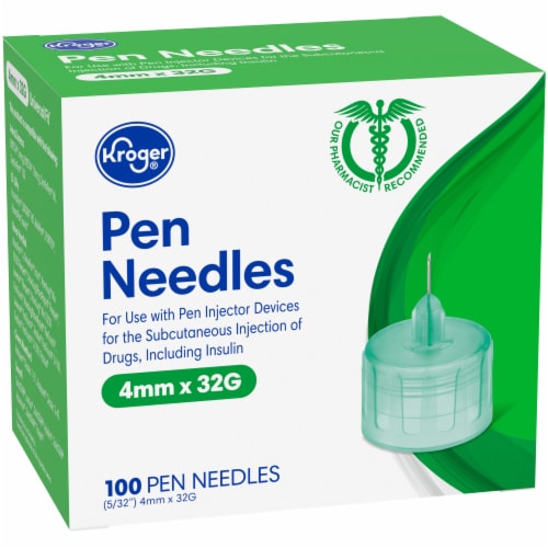 Kroger® 4mm x 32G Pen Needles, 100 ct - King Soopers