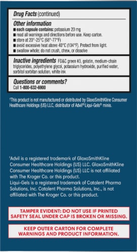 Kroger® BIG Deal Ibuprofen Mini Liquid Gels Perspective: left