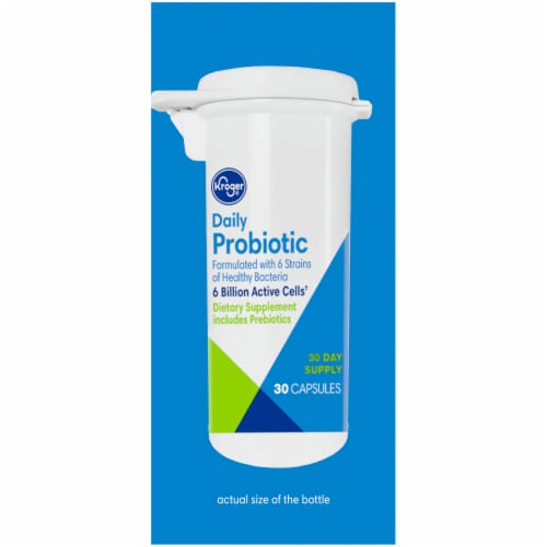 Kroger® Daily Probiotic Capsules Perspective: left