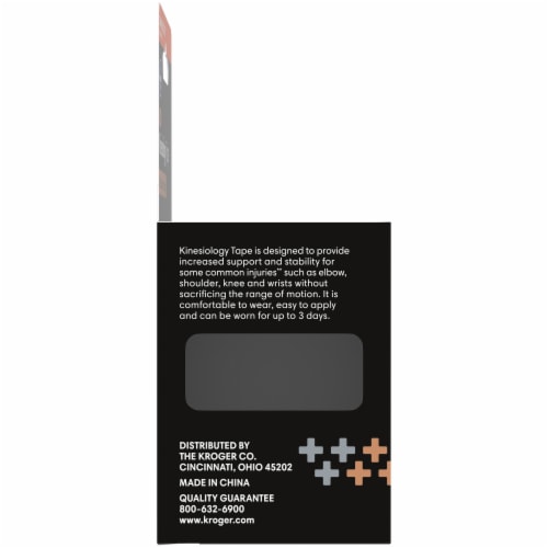 Kroger® Kinesiology Tape Tan Pre-Cut Strips Perspective: left