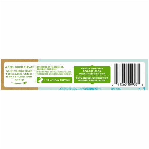 Simple Truth™ Anticavity & Whitening Peppermint Toothpaste Perspective: left