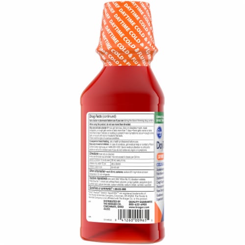 Kroger® Daytime Severe Cold & Flu Multi-Symptom Relief Liquid Perspective: left