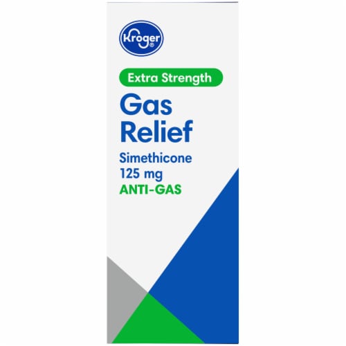 Kroger® Extra Strength Cherry Creme Gas Relief Chewable Tablets 125mg Perspective: left